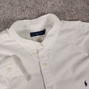 Ralph Lauren Men's 4XB White Long Sleeve Dress Shirt